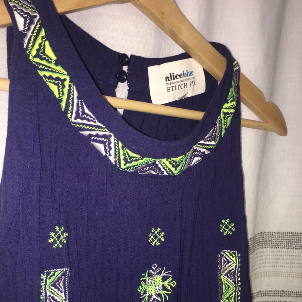 Alice Blue sleeveless blouse!
